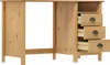 A wooden desk with three drawers. Podgląd zdjęcia produktu