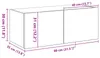 vidaXL Meuble mural pour télévision, 80 x 35 x 31 cm, Voir les images du produit 8