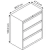 BISLEY Hängeregistraturschrank Essentials Maße: 80 x 100 x Produktbild-Vorschau 6