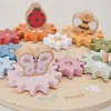 VIGA PolarB Holzzahnräder Montessori Lernpuzzle Bunt Produktbild-Vorschau 8
