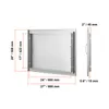 VEVOR Grill-Zugangstür, 685 x 508 mm, einzelne Produktbild-Vorschau 8