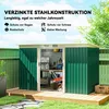 Outsunny Gerätehaus Gartenhaus mit Schiebetür Outdoor Stahl Produktbild-Vorschau 4