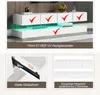 STILVORA Wandmontierter TV-Schrank mit LED-Beleuchtung und Produktbild-Vorschau 4