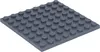 A single dark gray LEGO baseplate with studs. Produktbild-Vorschau