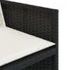13-tlg. Garten-Essgruppe mit Kissen Schwarz Poly Rattan Produktbild-Vorschau 7