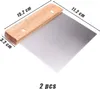 Premium Teigkarte Teigschaber aus Edelstahl, mit Holzgriff Produktbild-Vorschau 5