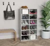 vidaXL Étagère à chaussures gris béton 54x34x100,5 cm Bois Voir les images du produit 7