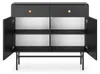 Selsey Divenos - Sideboard 2-türig, Schwarz, 104 cm Produktbild-Vorschau 4