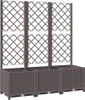 vidaXL Záhradný kvetináč s mriežkou hnedý 120 x 40 x 136 cm Náhľad obrázku produktu 1