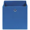 vidaXL Scatole portaoggetti 10 pz. Tessuto blu 32x32x32 cm Anteprima dell’immagine prodotto 2