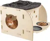 Zoofari Katzenhaus Katzenbett Kuschelhöhle Kissen inkl. Produktbild-Vorschau 2
