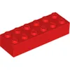 Lego® 2x6 Stein 2456 - 1 Stück Rot Produktbild-Vorschau 2