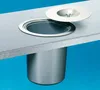 A built-in waste bin system with a lid, installed in a countertop. Produktbild-Vorschau