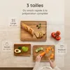 Lot de planches à découper Deleca, 3 pièces, avec support, Voir les images du produit 8