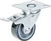 50mm 2" Rolle grau gummibereift, drehbar mit Bremse, 160kg Produktbild-Vorschau 2