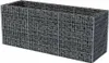 vidaXL Gabiónová zvýšená posteľ Oceľ 270 × 90 × 100 cm Náhľad obrázku produktu 3