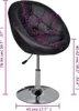 vidaXL Cocktailsessel Schwarz Kunstleder Produktbild-Vorschau 6