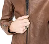 Giacca da moto in pelle John Doe Storm, marrone, L Anteprima dell’immagine prodotto 7