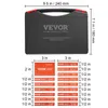 VEVOR Blocs de réglage métriques 16 pièces Dimensions Voir les images du produit 8