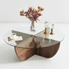 Skye Decor, Lily - Walnut, tables basses, noyer, verre, 90 Voir les images du produit 5