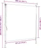 vidaXL Außenrollo 200 x 270 cm Anthrazit Produktbild-Vorschau 6