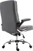 A grey office chair is shown from a rear-side angle against a white background. Náhled obrázku produktu
