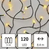 LED vánoční řetěz, 8,4 m, 3x AA, venkovní i vnitřní, teplá bílá, časovač Podgląd zdjęcia produktu