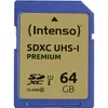 Scheda SD SDHC UHS-I 64GB Intenso Premium 1 Adattatore Anteprima dell’immagine prodotto 1
