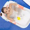 Jayseuw Skládací dětská vanička s teploměrem a polštářkem - Náhled obrázku produktu 7