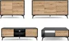 Wohnzimmer-Set Diamond Anbauwand 4-teilig Evoke Oak schwarz Produktbild-Vorschau 2