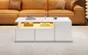 Sweiko 100x50x35cm čajový stolek s LED, konferenční stolek Náhled obrázku produktu 19