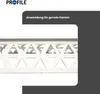 ProfileXXL PVC Eckwinkel, Eckprofil, Kantenschutz 2,5m Weiß Produktbild-Vorschau 3