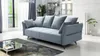 Schlafsofa Sofa 3-Sitzer SADIE Stoff Element Grau Produktbild-Vorschau 1