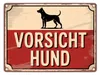 Vorsicht Hund Vintage Silhouette Metallschild in 15x20 cm Produktbild-Vorschau 1