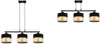 KAR-LIGHTING Pendelleuchte 3-flammig Schwarz‑Gold Metall Produktbild-Vorschau 7