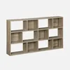 Libreria a 3 livelli con 12 scomparti, Marrone naturale Anteprima dell’immagine prodotto 1