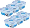 A set of LocknLock food containers stacked and arranged in a studio setting against a white background. Produktbild-Vorschau