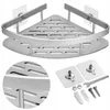 Duschablage Eckregal silber matt Aluminium Bad Dusche Produktbild-Vorschau 3