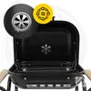 Holzkohlegrill Grillwagen mit Ablagen Gartengrill Camping Produktbild-Vorschau 4