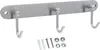 Intirilife Edelstahl Garderobenleiste Modell C - 3 Haken - Produktbild-Vorschau 1