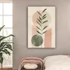 MuchoWow® - Leinwandbilder - Modern - Rosa - Grün - Natur - Produktbild-Vorschau 2