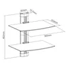 InLine® 23151B Supporto a parete, per DVD, Bluray, Anteprima dell’immagine prodotto 2