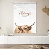 MuchoWow® Wandteppich Wandbehang Schottisches Hochlandrind Produktbild-Vorschau 6