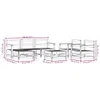 Design Möbel 7-tlg. Garten-Lounge-Set Weiß Massivholz Produktbild-Vorschau 8