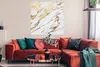 MuchoWow® Poster Marmor - Weiß - Gold - Luxus 100x100 cm - Produktbild-Vorschau 2