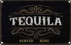 vianmo Blechschild 12x18 cm Alkohol Tequila served here Produktbild-Vorschau 1