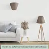 Wogati® Premium Lampenschirm E14/E27 Baumwolle | Braun / Produktbild-Vorschau 2
