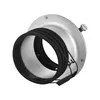 A studio lighting adapter ring with a black flexible seal and a silver metal body, shown against a white background. Podgląd zdjęcia produktu