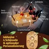 Couchbar Snackbox Eiche mit 4 Glasschalen - Getränkehalter Produktbild-Vorschau 4