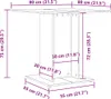 vidaXL Tavolo da pranzo nero 80x80x75 cm materiale a base Anteprima dell’immagine prodotto 6